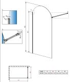 Kabina Prysznicowa Walk-In Volta II Czarny Lewy 10201016-54-56L Radaway