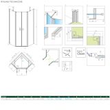 Kabina Symetryczna Nes PTD 80x90 10051000-01-01+10051200-01-01 Radaway