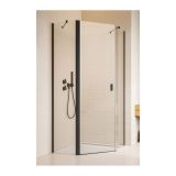 Kabina Asymetryczna Nes PTJ Czarna 80x90 Lewa 10052000-54-01L+10052600-54-01  Radaway