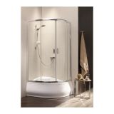 Kabina Asymetryczna Premium Plus Szkło Fabric 1700 E 100x80 30481-01-06N Radaway