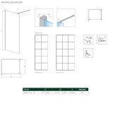 Kabina Nes Walk-In II 70 Czarna Factory 10013070-54-55 Radaway
