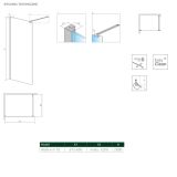 Kabina Nes Walk-In II 70 10013070-01-01 Radaway