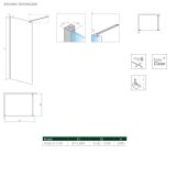Kabina Nes Walk-In II 90 10013090-01-01 Radaway