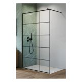 Kabina Nes Walk-In II 100 Czarna Factory 10013100-54-55 Radaway