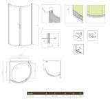 Kabina Premium Plus Szkła Grafitowe B 90x90 30473-01-05N Radaway