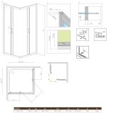 Kabina Premium Plus Szkło Brązowe C 100x100 30443-01-08N Radaway