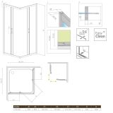 Kabina Premium Plus Szkło Brązowe C 80x80 30463-01-08N Radaway