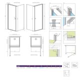 Kabina Prysznicowa Eos KDJ I 100x100 Prawe 13752301-01R Radaway