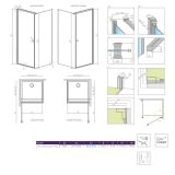 Kabina Prysznicowa Eos KDJ I 90x90 Prawe 13750301-01R Radaway