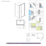 Kabina Prysznicowa Eos KDS I 100x100 Prawe 137552-01-01R Radaway