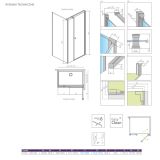 Kabina Prysznicowa Eos KDS I 100x80 Prawe 137550-01-01R Radaway