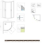 Kabina Symetryczna Premium Plus 1700 A 90x90 30401-01-01N Radaway