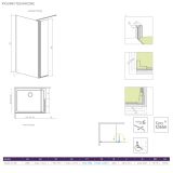 Kabina Walk-In 80 Lewa Eos 13799500-01L Radaway