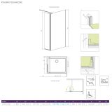 Kabina Walk-In 80 Prawa Eos 13799500-01R Radaway