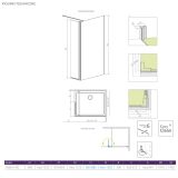 Kabina Walk-In 90 Prawa Eos 13799501-01R Radaway