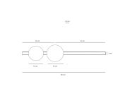 Kinkiet Garda 2 Black 1099D1 Aldex