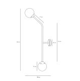 Kinkiet Pure Gold Poziomy 1064D30 Aldex