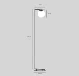Lampa Stojąca Zac Black 1038A1_1  Aldex