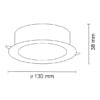 Lampa Sufitowa Tottori Il Czarny 8479 Shilo