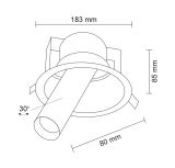 Lampa Sufitowa Yakumo Biały 7807 Shilo