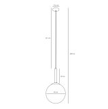 Lampa Wisząca Bosso Grande 40 Black 1087XL1 Aldex