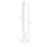 Lampa Wisząca Bosso Medium 30 Chrome 1087G4 Aldex