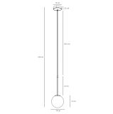Lampa Wisząca Bosso Mini 14 Black 1087XXS1 Aldex
