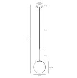 Lampa Wisząca Bosso Mini 20 Brass 1087XS40 Aldex
