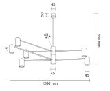 Lampa Wisząca Dakata Czarny 5638 Shilo