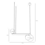 Lampa Wisząca Garda 4 Ring Black 1099L1_R Aldex