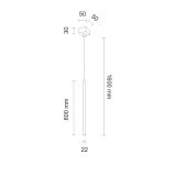 Lampa Wisząca Kosame Czarny 7844 Shilo