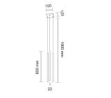 Lampa Wisząca Kosame Czarny 7846 Shilo