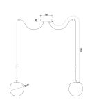 Lampa Wisząca KUUL F2 Biały KLF211P2 Ummo