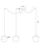 Lampa Wisząca KUUL F3 Biały KLF311P2 Ummo
