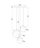 Lampa Wisząca KUUL M Biały KLM311P4 Ummo