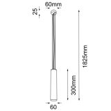 Lampa Wisząca Noda Z Czarna (300 mm) 5542 Antigo