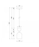 Lampa Wisząca Supuru Czarny SUA122P0 Ummo