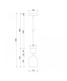 Lampa Wisząca Supuru Czarny SUA132P0 Ummo