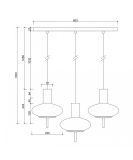 Lampa Wisząca Torni A 3L Biały TOL311P0 Ummo