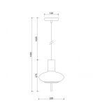 Lampa Wisząca Torni A Czarny TOA122P0 Ummo