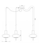 Lampa Wisząca Torni A3 Biały TOM311P2 Ummo