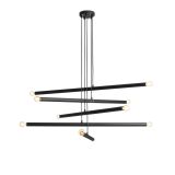 Lampa Wisząca Tubo 10 Black 1072M1 Aldex