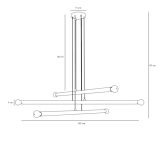 Lampa Wisząca Tubo 6 Black 1072K1 Aldex