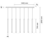 Lampa Wisząca Yabu Biały 7576 Shilo