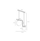 Lampa Wisząca Zac 2 Black Mix 1038H1 Aldex