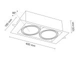 Lampa wpuszczana Muko Biały 7352 Shilo