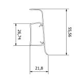 Listwa Przypodłogowa PCV Esquero Duo 652 Dąb Arktyczny 55x22x2500 mm Vox