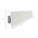 Listwa Przypodłogowa PCV Esquero Duo 657 Merbau Szary 55x22x2500 mm Vox