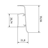 Listwa Przypodłogowa PCV Esquero Duo 658 Dąb Bursztynowy 55x22x2500 mm Vox