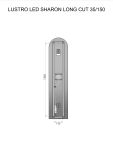 Lustro Led Sharon Long Cut Black 168508 Elita